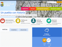 Tablet Screenshot of navalvillardeibor.es